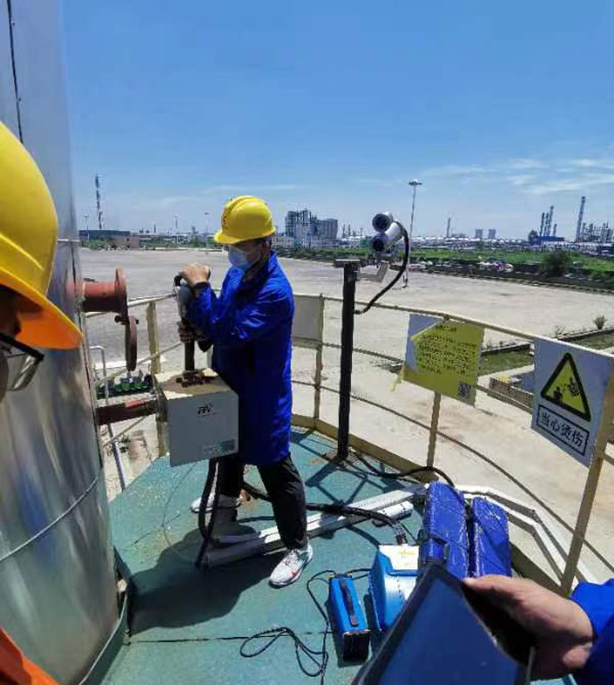 山東潤澤石化有限公司現(xiàn)場測試